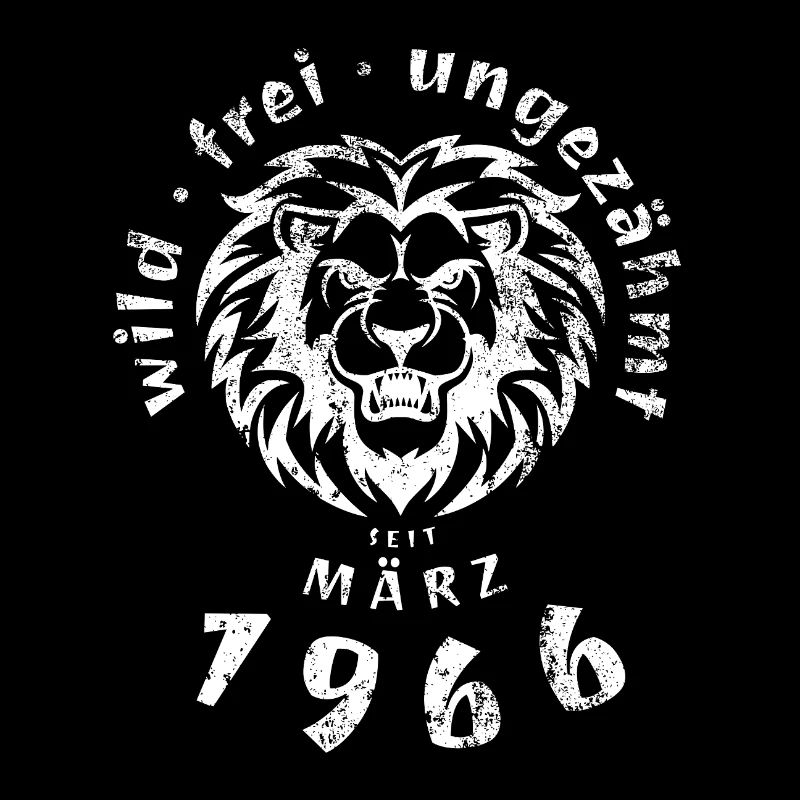 60. Geburtstag Wild, frei, ungezähmt seit 03/1966