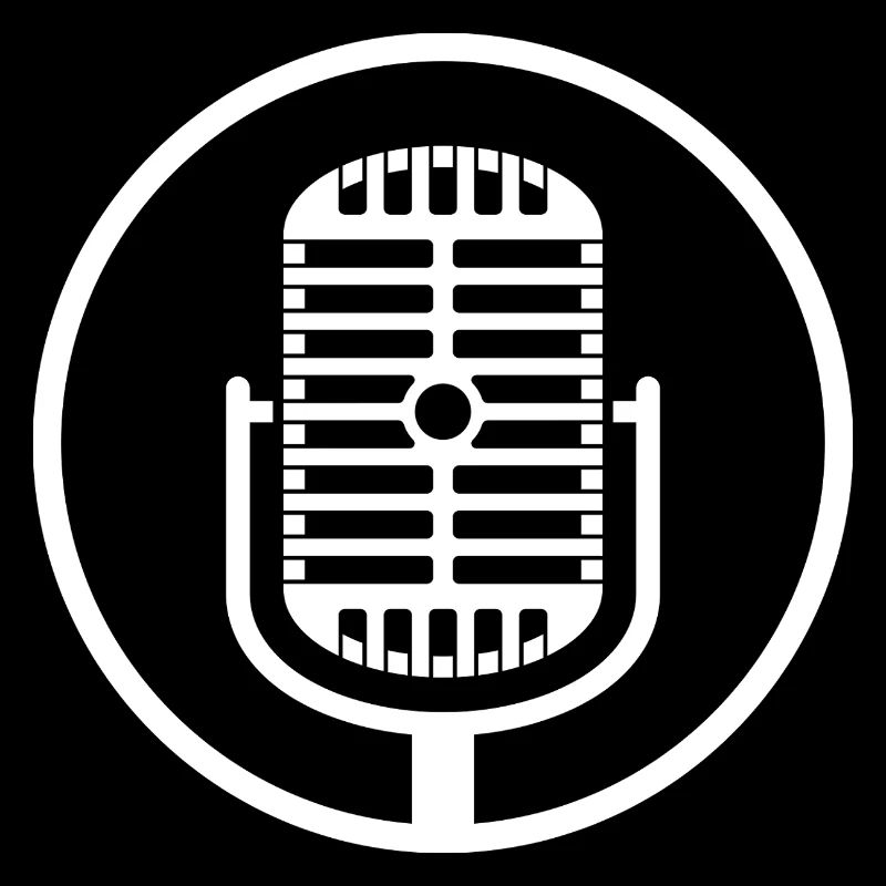 Vintage-Mikrofon-Emblem