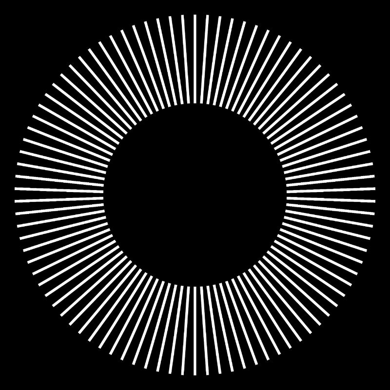 Geometric Sunburst Ring Pattern