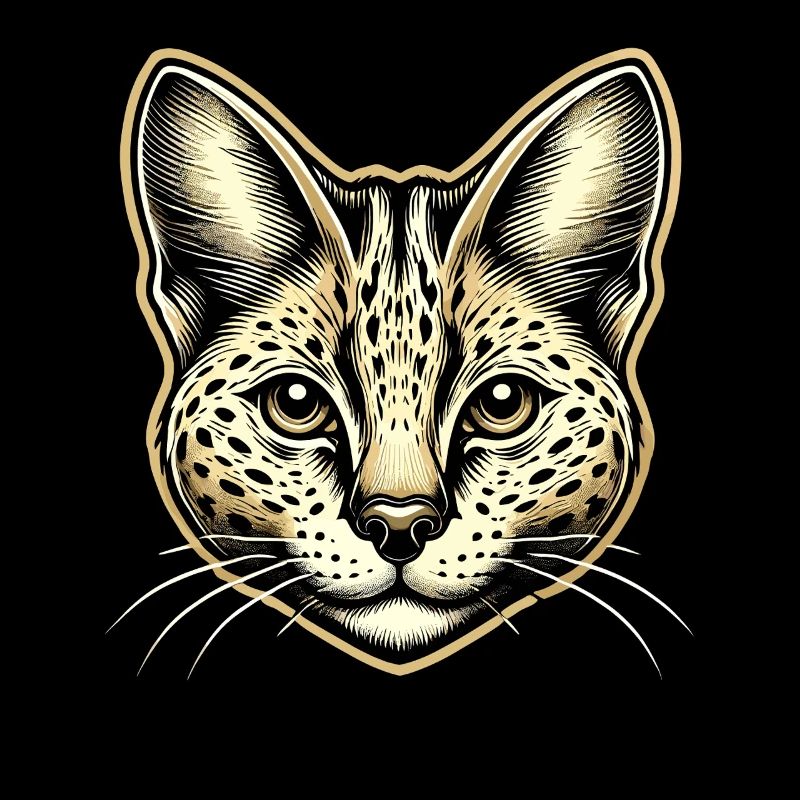 Serval Chat Chat Exotique Chat Sauvage Africain