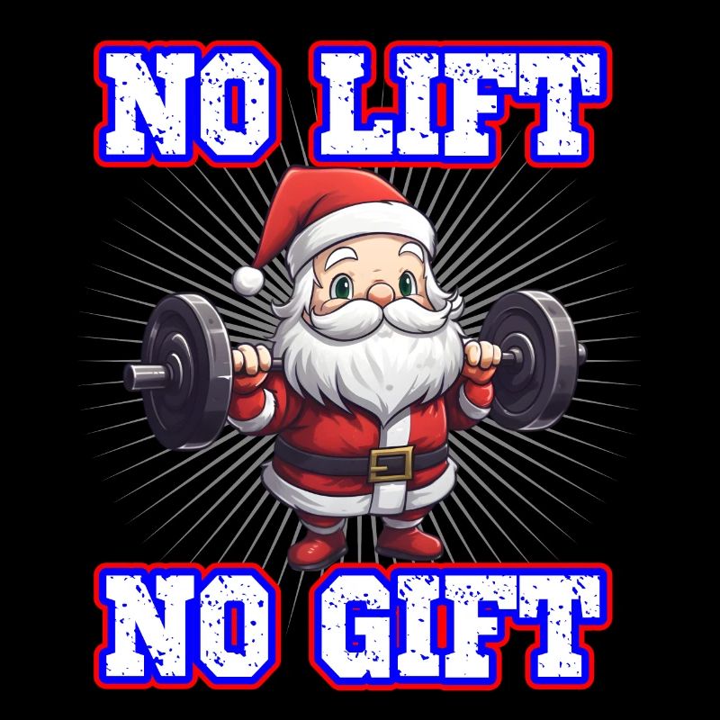Weihnachtsmann No Lift No Gift Gym Workout