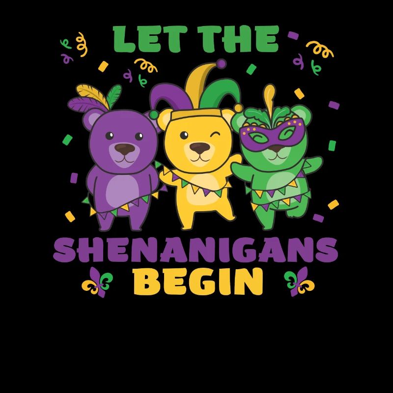 Mardi Gras Bear Carnival Costume