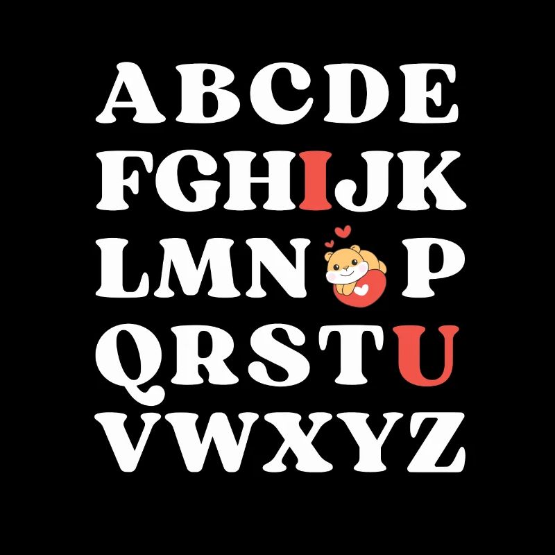 ABC Je t’aime Enfants Hamster Saint-Valentin