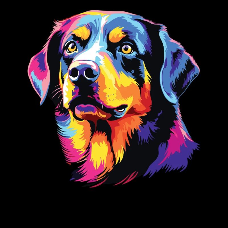 Wasserfarben Farbenfroher Entlebucher Sennenhund
