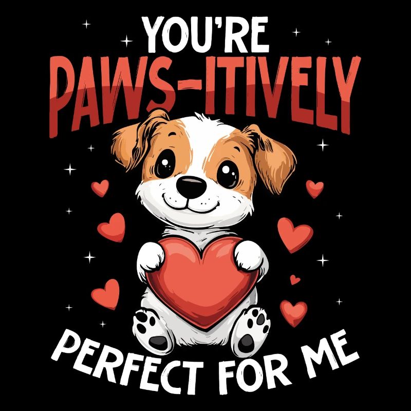Tu es parfait pour moi chien mignon