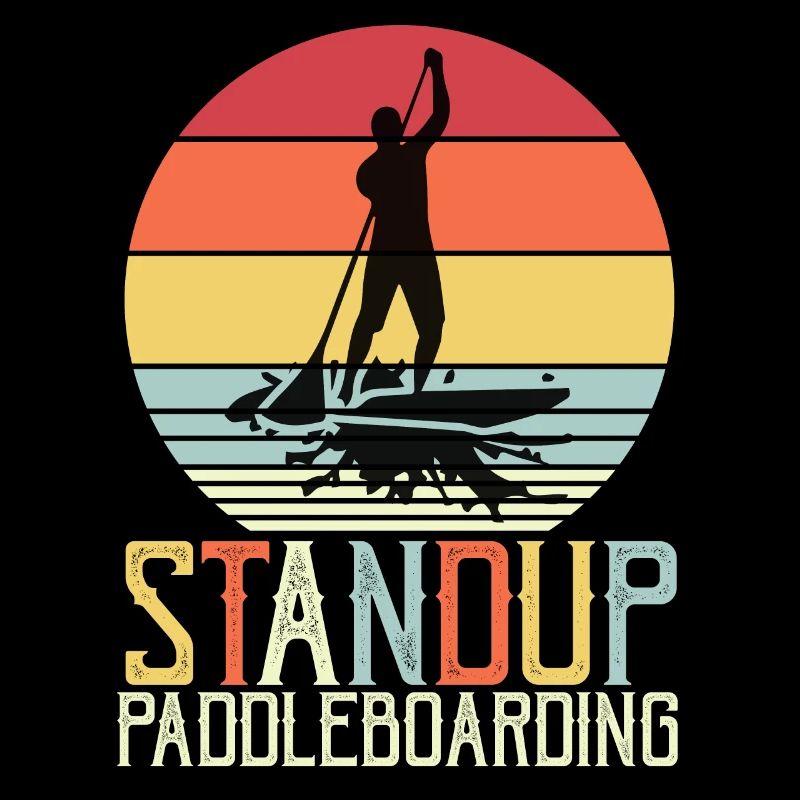 Stand-Up Paddle Paddleboarding SUP Vintage