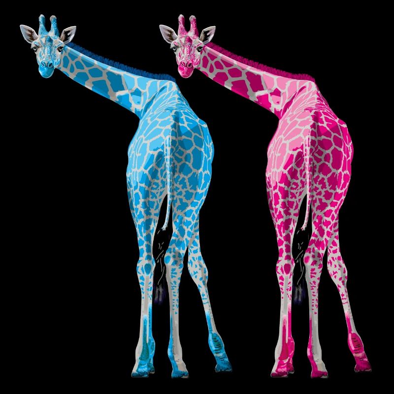 Giraffes let it rip
