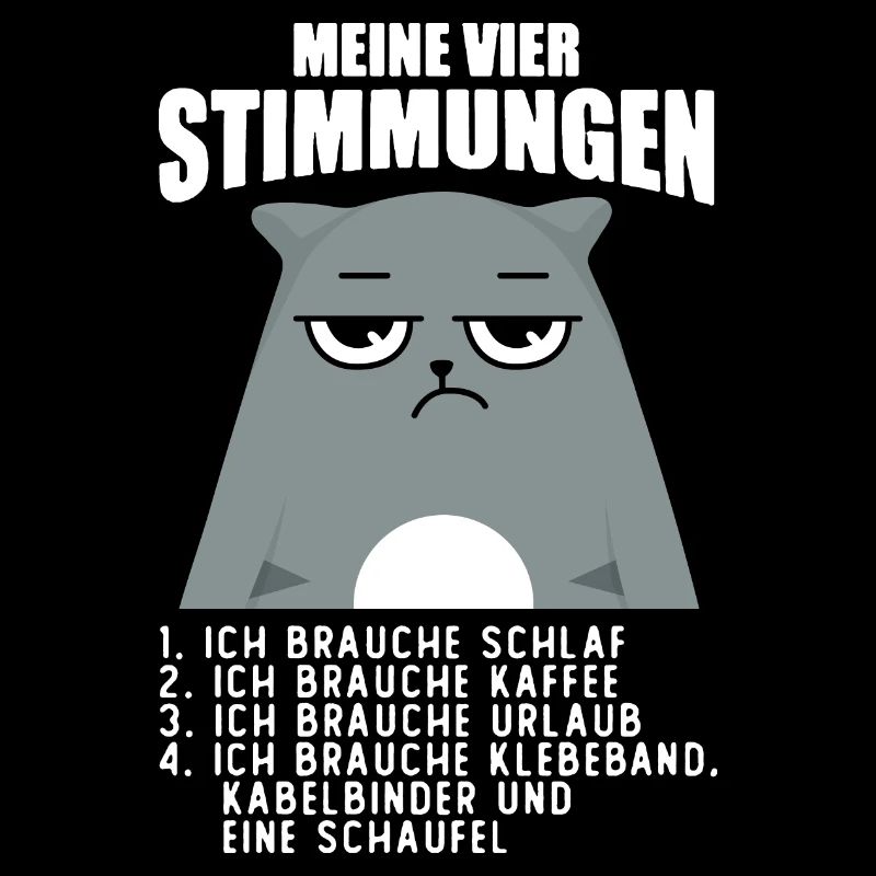Lustige Katze Stimmung Kaffee Büro Geschenk Fun