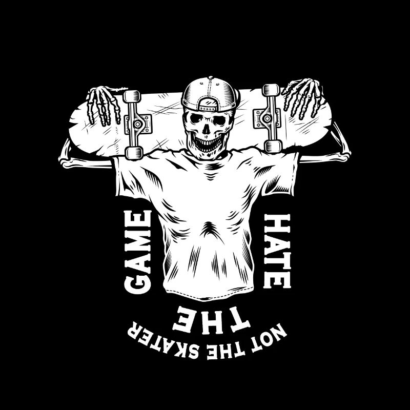 Drôle de dicton de skateboard