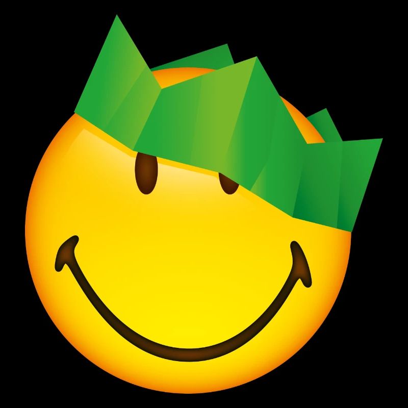 Smiley Green Crown