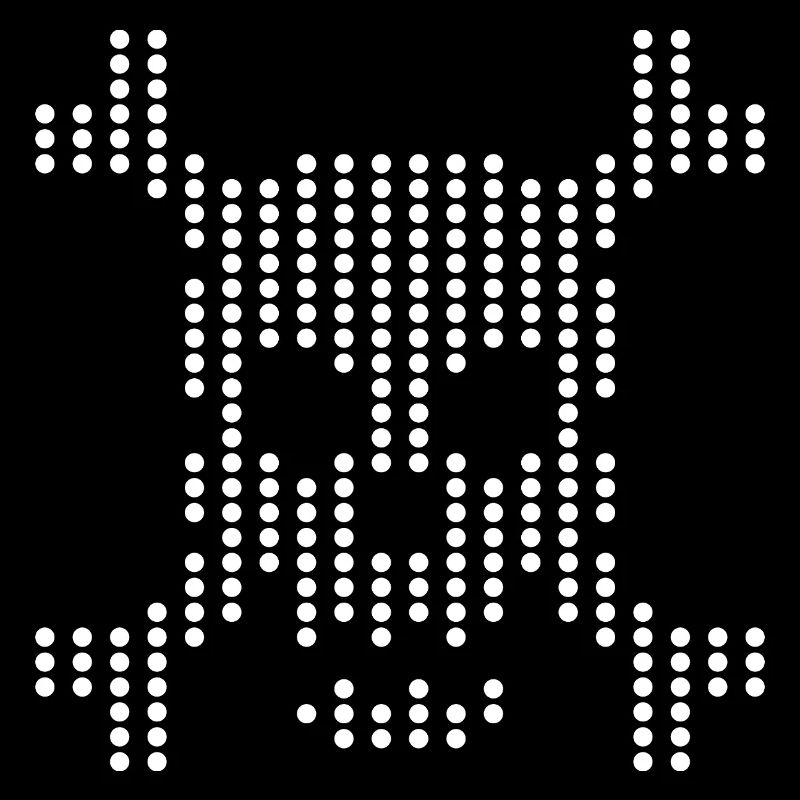 Dotted Skull Halftone