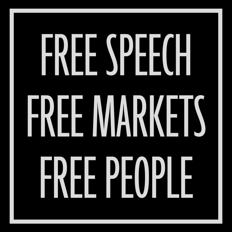 Marché de la liberté d’expression Peuple Libertarian Freedom Logo
