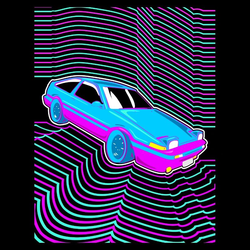 Auto Vaporwave JDM - Corolla AE86