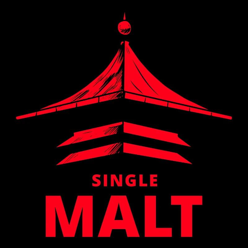 Single Malt große Pagode – Whisky Turntable