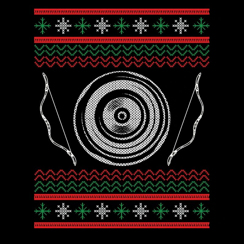 Archery target at Christmas