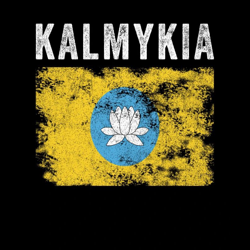 Drapeau Kalmoukie en détresse - Drapeau Kalmouk