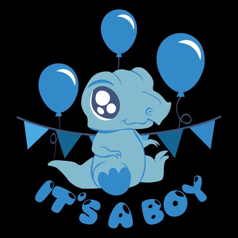 IT'S A BOY - blue dino