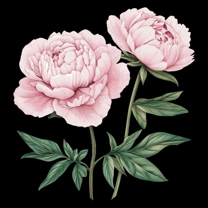 2 peonies