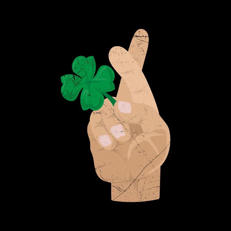 Cloverleaf finger crossed Good luck gift idea