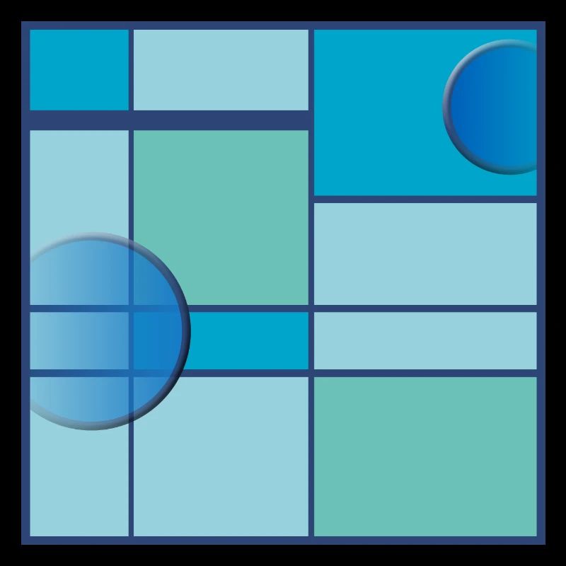 Mondrian dans le ciel