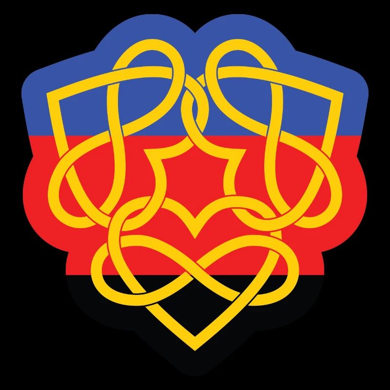 Poly Infinity Hearts Interlocked Flag