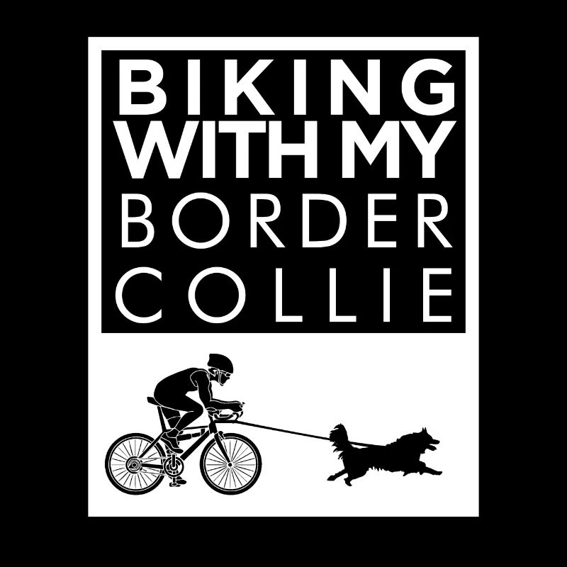 Biking with my Border Collie
