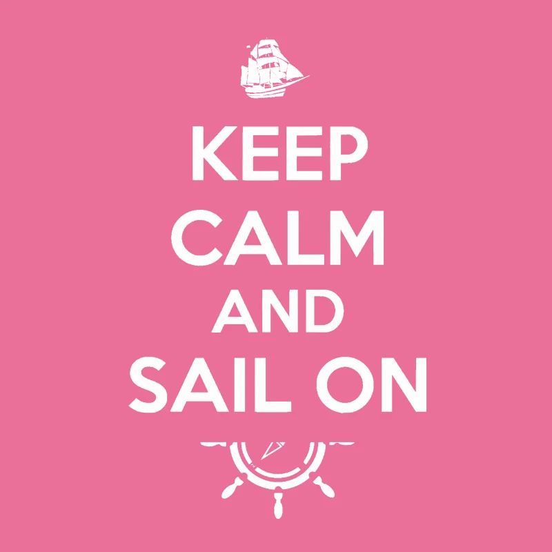 Keep Calm Sailboat Sailing Ship Compass Gift