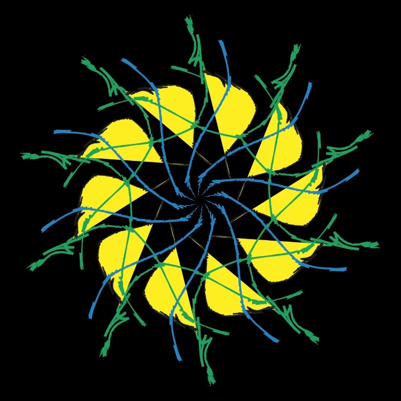 Random patterns circled