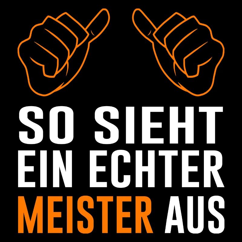 Meister Spruch Geschenk Abschluss