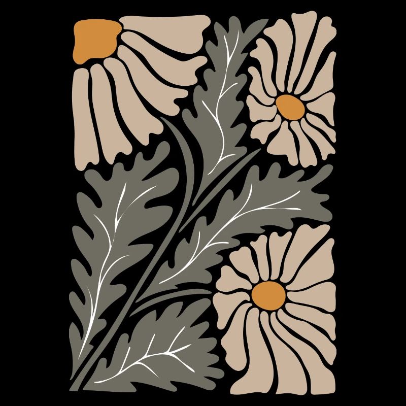 Retro Groovy Blumen