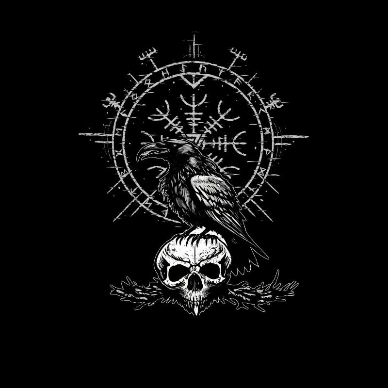 Gothic Viking raven
