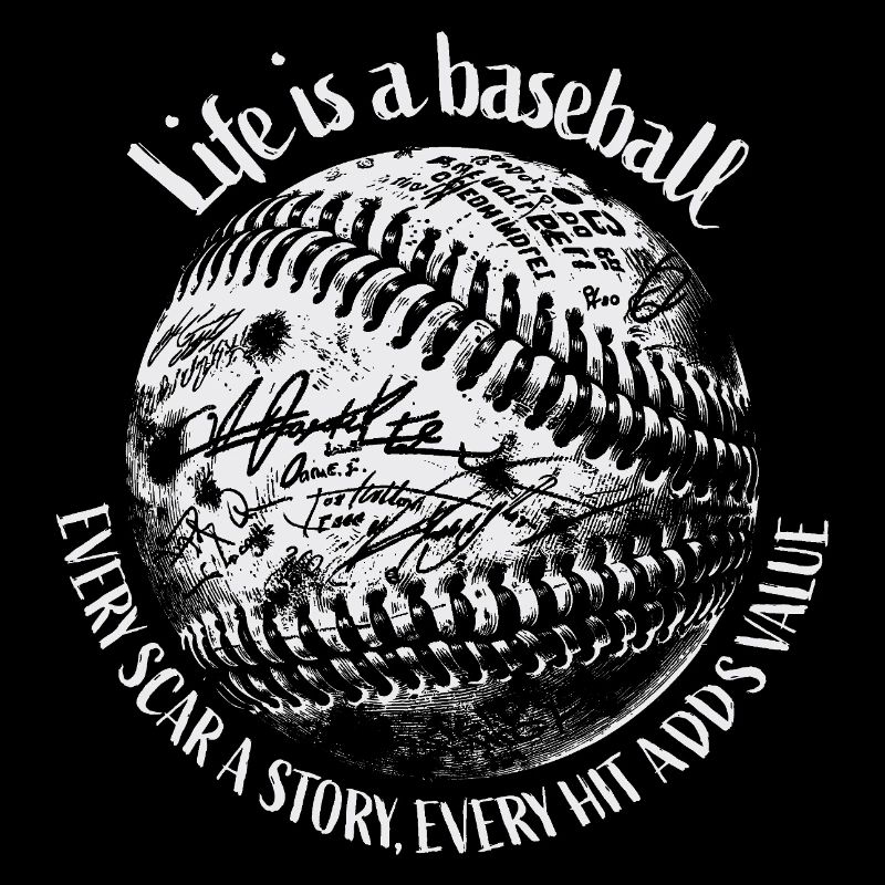 Baseball Leben Zitat Design Jubiläum, Geburtstag