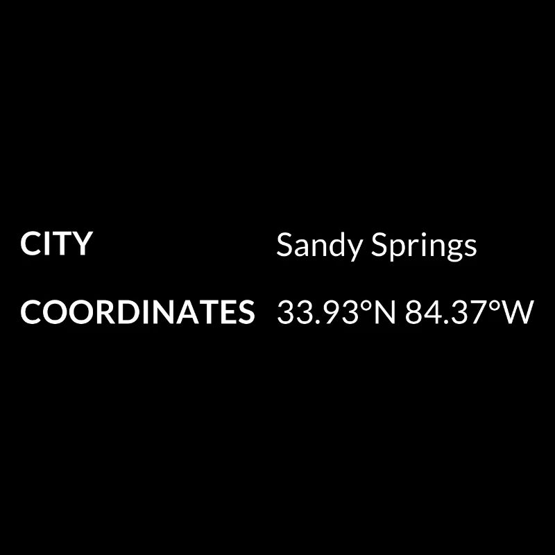 Sandy Springs, Georgia, USA coordinates