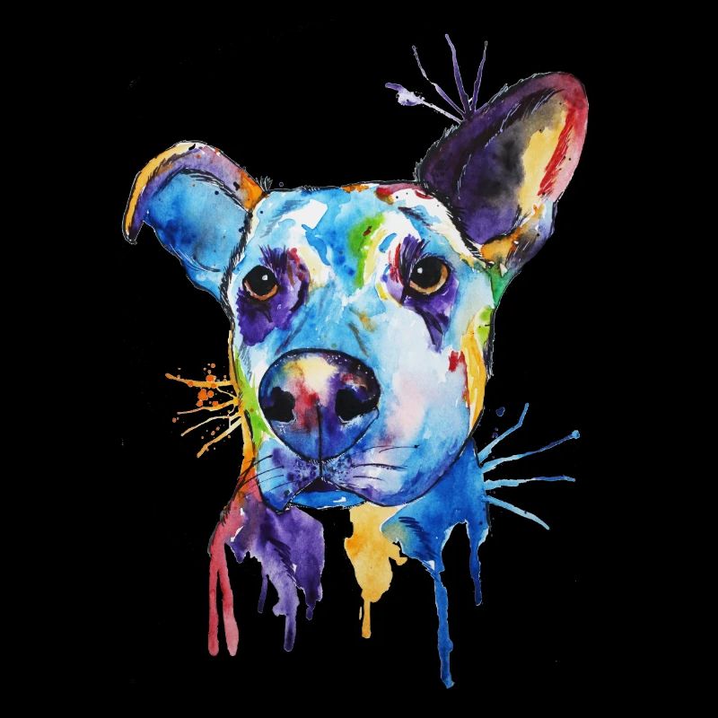 Dog Aquarell Kunst Design