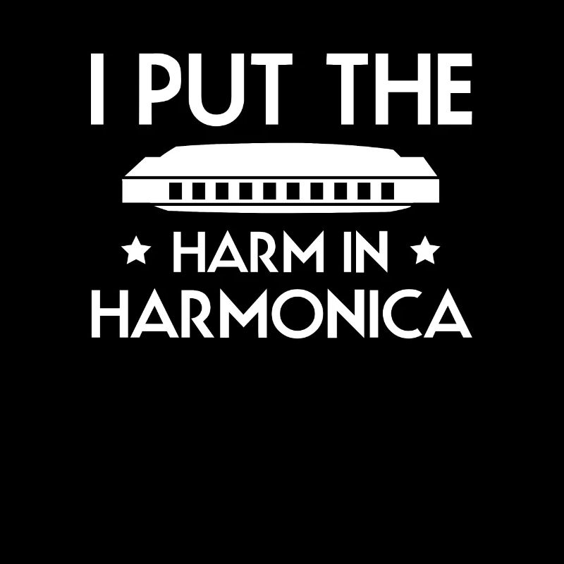 Harmonica Harmonica Slogan Chemise
