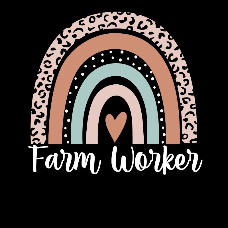 Farm Worker Rainbow Leopard Funny Farm Worker