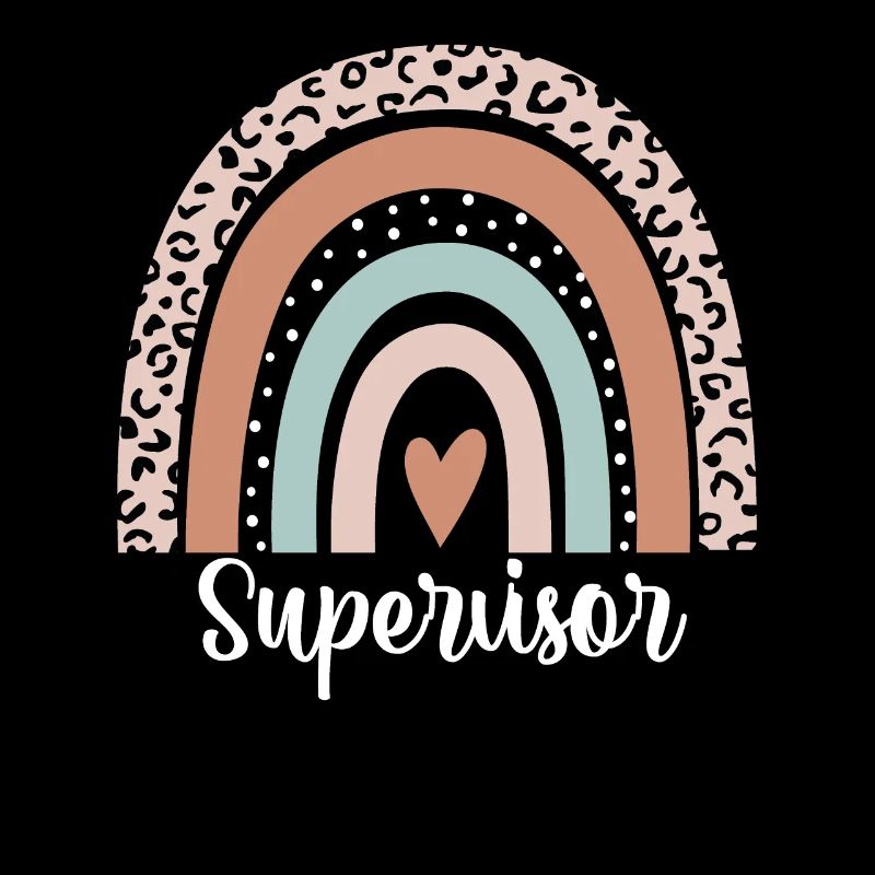 Superviseur Rainbow Leopard Drôle Superviseur