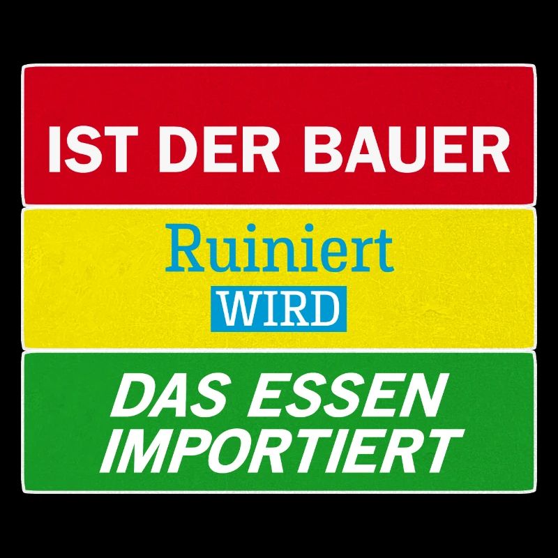 Bauernprotest Streik Demo Statement Ist der Bauer