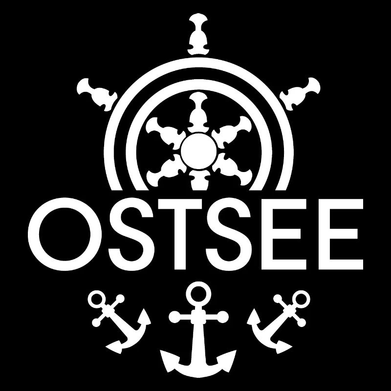 Baltic Sea Anchor Symbol Control Wheel Icon Logo Graphic