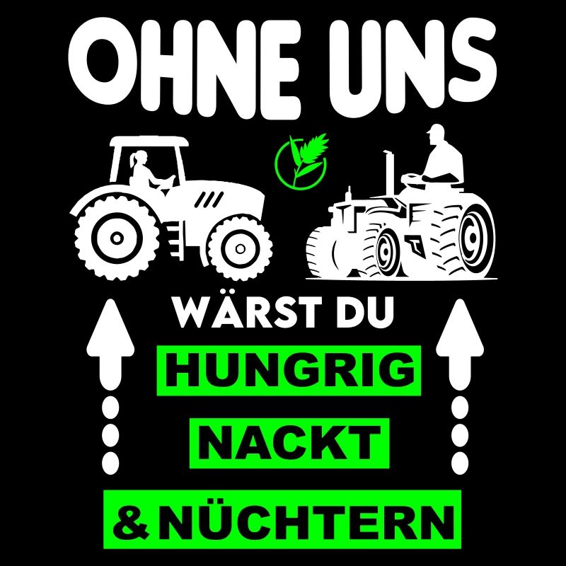 Bauer Hungrig Nackt Nüchtern Protest
