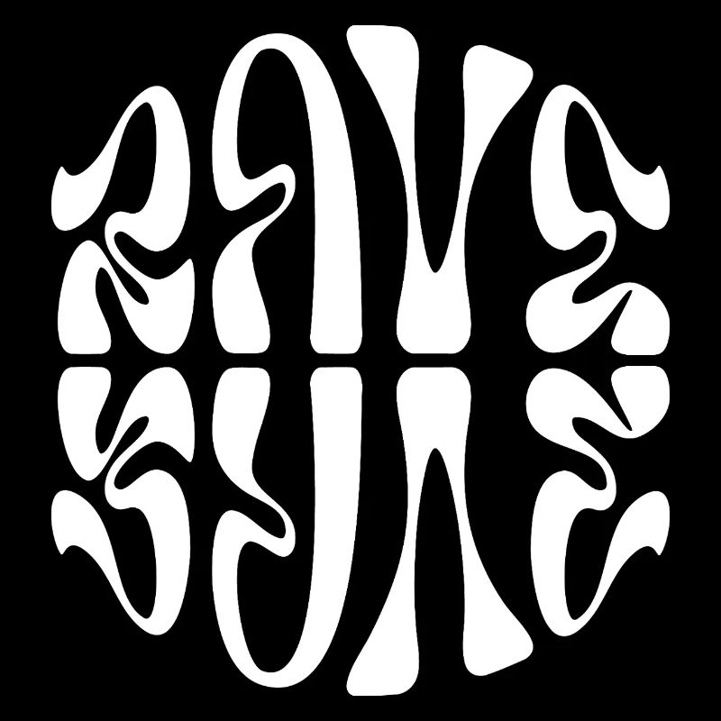 Conception typographique de musique rave