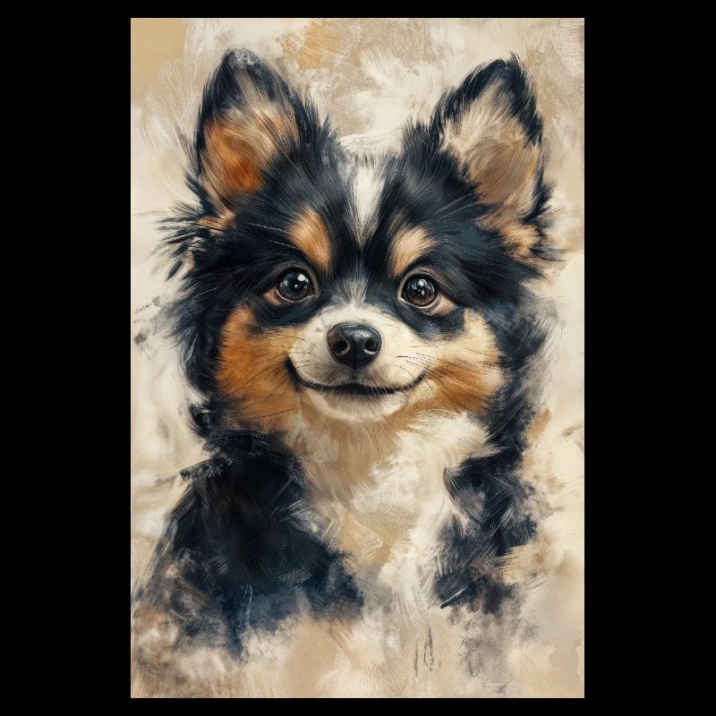Illustration eines Hundes