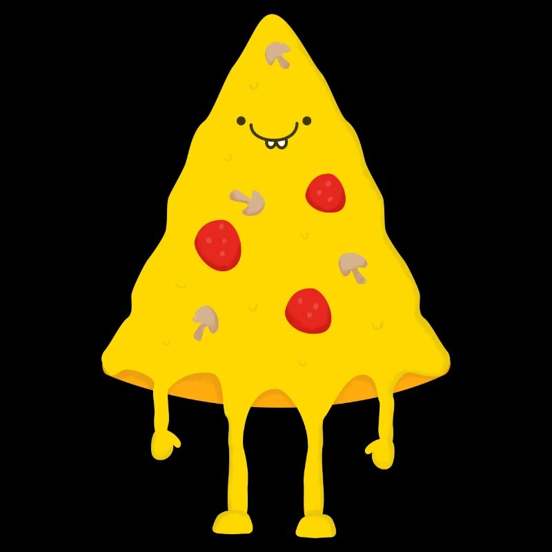 Glückliche Pizza
