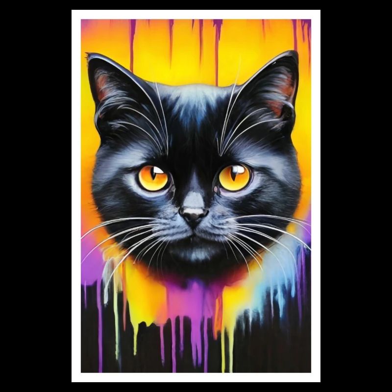 Chat mignon Pop Art Art moderne