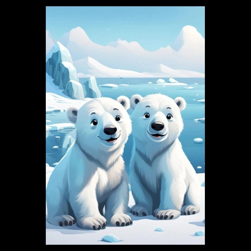 Zwei süße Eisbären