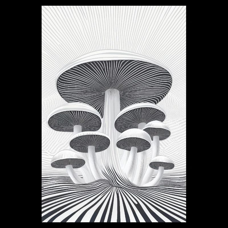Forêt de champignons optiques