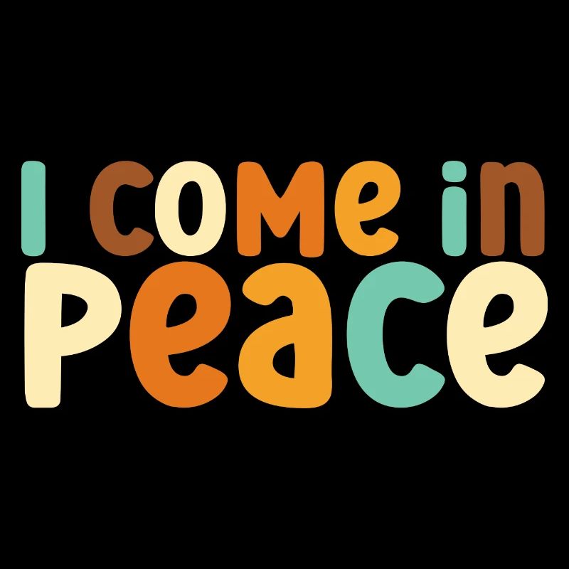 I come in peace funny matching couples