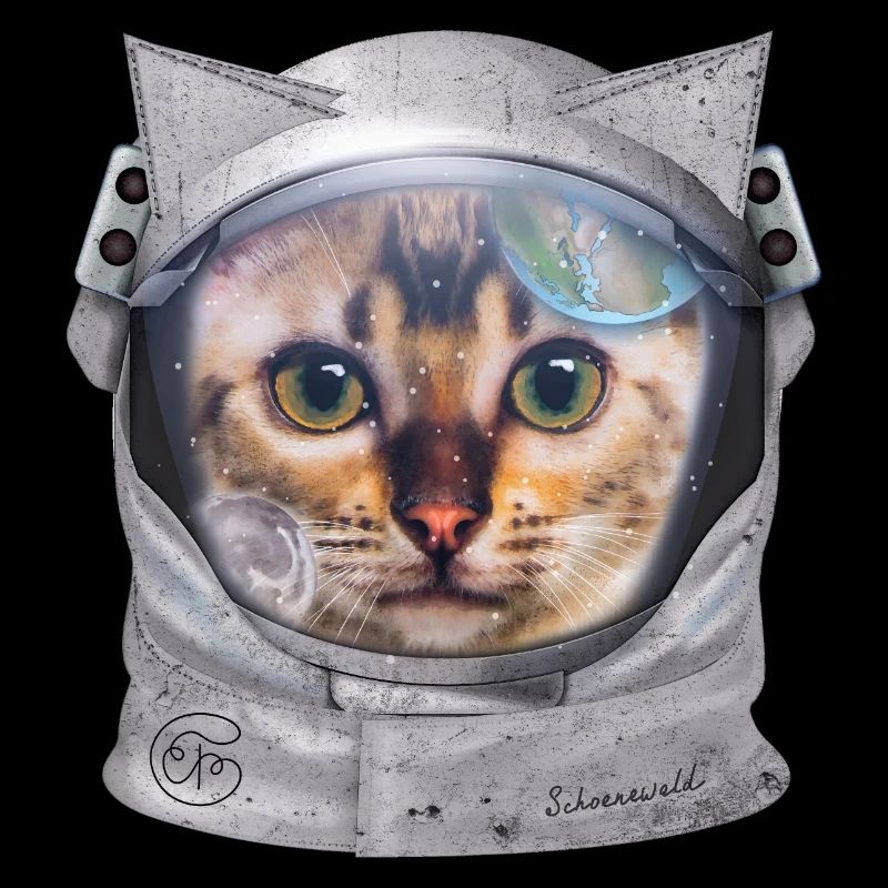 Un astronaute chat dans l’espace pour les amoureux des chats