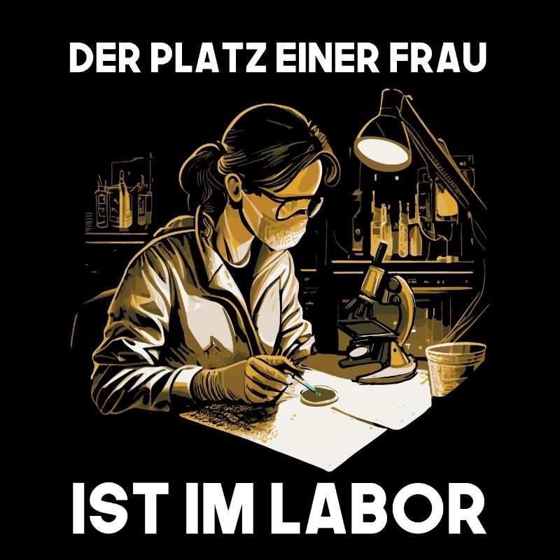 Der Platz einer Frau ist im Labor MTLA design