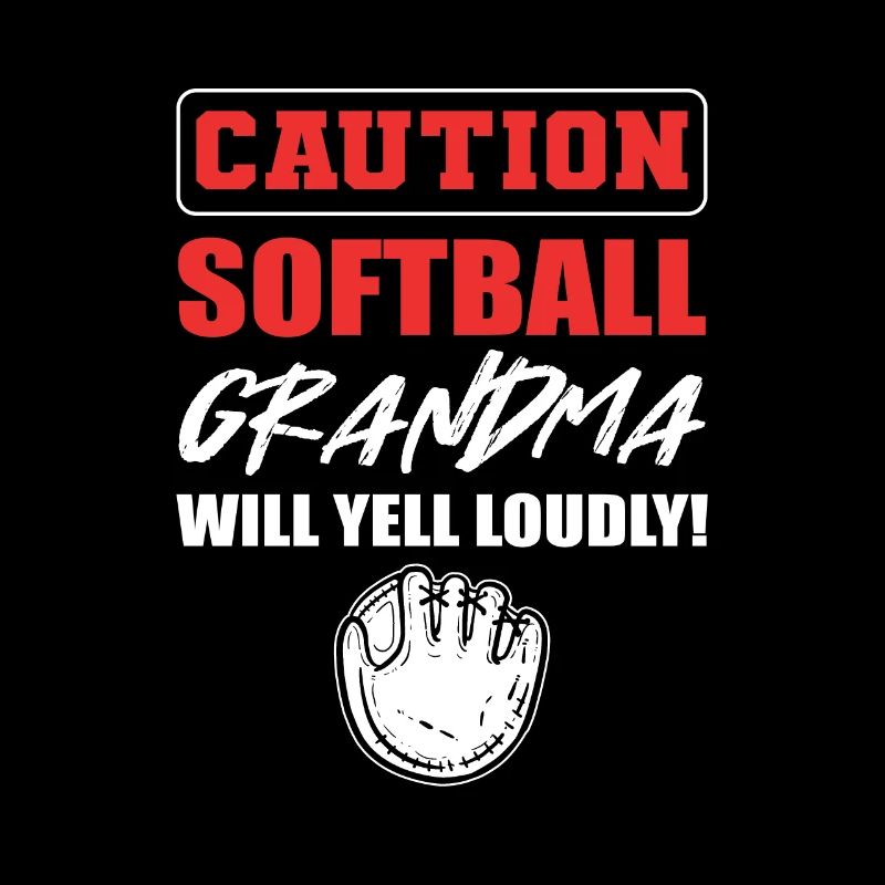 Softball Softball-Spieler Großmutter Oma
